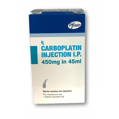 CARBOPLATIN 450 MG ( CARBOPLATIN ) CONCENTRATE FOR SOLUTION FOR IV INFUSION 45 ML VIAL